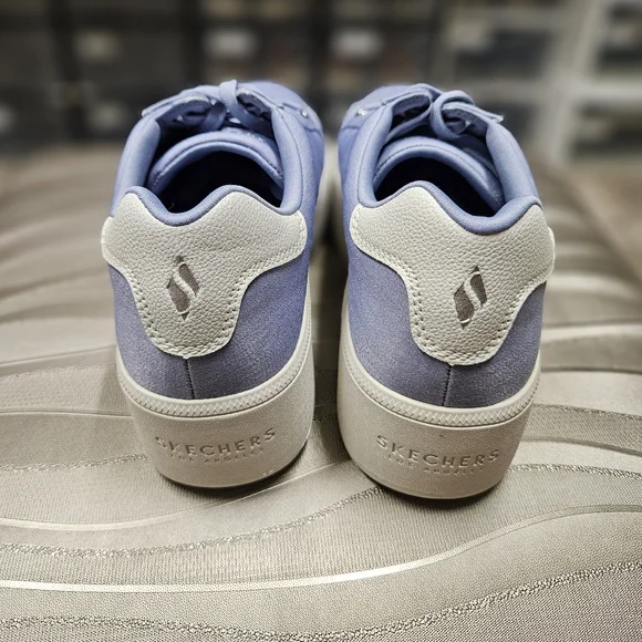 NWOT! Skechers Plateau Vegan Chambray Lace- Up Platform Sneakers - Picture 6 of 6